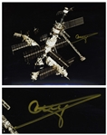 Cosmonaut Gennady Strekalov Signed 10 x 8 Photo of the Mir Space Station